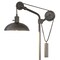 Homeroots 33" Gray Metal Adjustable Desk Table Lamp With Gray Dome Shade 524295 - alternate 6