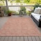 Homeroots 3' X 5' Copper And Ivory Geometric Washable Indoor Outdoor Area Rug 602353 - alternate 5