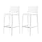 Lagoon Rue Resin Stackable Bar Stool Rattan Style with Aluminum Footrest, 2PK 7036W8-BSLGS - alternate 3