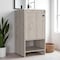 Homeroots 18" Light Gray Wood Freestanding Bathroom Vanity With White Sink 543625 - alternate 4