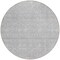 Homeroots 8' Silver Gray And Ivory Round Floral Washable Indoor Outdoor Area Rug 582376 - alternate 5