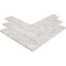 Daltile Eclessia Marble Natural Stone Double Herringbone Mosaic Polished, 7.50 SQFT Per Carton, 10PK M344DBLHERRMSPL - alternate 4