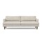 Homeroots 90" Cream Fabric Wood Sofa 641006 - alternate 1