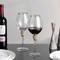 Dinewares Set of 4 Gold-Rimmed Red Wine Glasses with Diamond Rhinestone Accent - 18 oz, 10 Inches Tall - QI004758.GD.4 - alternate 9