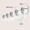Jonathan Y Irving 36" 5-Light Seeded Glass/Iron Modern Contemporary LED Vanity Light, Chrome JYL7620C - alternate 6