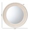 Baxton Studio Grazia Modern Round Beaded-framed Accent Mirror in Pearl White 247-13757-ZORO - alternate 3