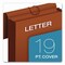 Pendaflex Extra-Wide Expanding Wallet, 5.25" Exp, 1 Section, Flap/Elastic Cord Closure, Letter, Redrope, 10PK 73186 - alternate 4