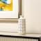 Homeroots 12" Ivory And Gold Geometric Cylindrical Ceramic Table Vase 574209 - alternate 7