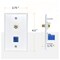 Newhouse Hardware Ethernet Coupler and Coaxial Wall Plate White TVCATCWP-WH-01 - alternate 4