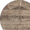 Homeroots 8' Brown And Taupe Round Medallion Washable Indoor Outdoor Area Rug 616108 - alternate 6
