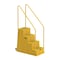 Us Weight 4-Step Yellow Rolling Safety Step Stool with Handrails & Wheels SS400 - alternate 1