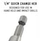 Drill America No 3 HSS Quick Change Hex Shank Step Drill Bit (1/4" - 3/4" by 1/16") VAC3HEX - alternate 6