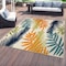 World Rug Gallery Palm Frond Indoor/Outdoor Area Rug 6 ft 6 in x 6 ft 6 in Square Multi 5550MULTI6SQ - alternate 1