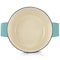 Martha Stewart Eastholm Enameled Cast Iron 3 Quart  Embossed Stripe Dutch Oven with Lid in Turquoise 129051.02 - alternate 4