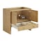 James Martin Vanities Hudson 36" Single Vanity, Light Natural Oak, w/ 3 CM Siberian Silestone Top 435-V36-LNO-3SFR - alternate 6