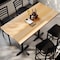 Flash Furniture Bennett 30 in x 60 in Solid Wood Indoor Tabletop in Natural with 22 in x 22 in Bar Height GSF-REC3060-NAT-T2222B-GG - alternate 6