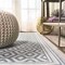 Jonathan Y Marvao Diamond Trellis Teal/Gray 2 ft. x 8 ft. Indoor/Outdoor Runner Rug SMB111A-28 - alternate 6