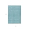 Homeroots 8' X 10' Teal Blue And Navy Blue Geometric Washable Indoor Outdoor Area Rug 613593 - alternate 5