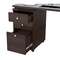 Homeroots 60" Espresso L Shape Computer Desk With Three Drawers 249808 - alternate 2