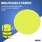 Neiko Medium Ultra Reflective Vest with Stripes & Zipper for Men and Women, Neon Yellow 53993A - alternate 4