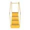 Vestil Polyethylene Step Stool, Yellow, 1 Step, 1 Steps, 11.75 Overall Height, Polyethylene, Yellow VST-1-Y - alternate 3