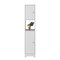 Homeroots 14" White Wood Freestanding Double Door Bathroom Vanity 543619 - alternate 6