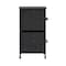 Flash Furniture Harris 5 Drawer Vertical Storage Dresser with Black Cast Iron Frame and Wood Top and Black Easy Pul WX-5L206-W-BK-BK-GG - alternate 5