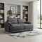 Homeroots 55" Gray Fabric Modular Sleeper Sofa With Ottoman 568278 - alternate 7