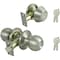 Prosource Deadbolt and Entry Lockset, Turnbutton Lock, Saturn Design, Satin Nickel, 3 Grade, Stainless Steel B3PB1-PS - alternate 1