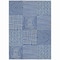 Homeroots 5' X 8' Navy Blue And Ivory Geometric Washable Indoor Outdoor Area Rug 600757 - alternate 6