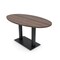 Skutchi Designs Boval Conference Table With Power Unit, 36 in W, 72 in L, Brown HAR-BOVL-36X72-DOU.BK-H3041-NA - alternate 1