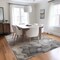 Homeroots 10' X 14' Gray Abstract Washable Non Skid Indoor Outdoor Area Rug 559504 - alternate 3