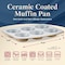 Bakken-Swiss 6-Cup Cake/Muffin Pan Set, Blue, Teal, Marble, Golden, Cream, Aluminized Steel, Non-Toxic, Heavy SBKCRSTBKGLDMUF - alternate 2