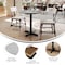 Flash Furniture 31.25" RD Tabletop, Seamless Surface Technology, Gray Faux Concrete, 22x22 Black Table Height X-Base ST-RD31-CMGY-T2222-GG - alternate 5