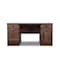 Homeroots 59" Walnut Wood Pedestal Computer Desk With Four Drawers 568261 - alternate 6