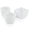 Gibson Elite Gracious Dining 4 Piece Fine Ceramic Tidbit Dish Set with Acacia Wood Base 127272.04 - alternate 4