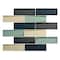 Andova Tiles Daazen 2 in. x 6 in. Glass Mosaic Wall Tile Andova Tiles - alternate 1