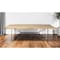 Homeroots 80" Brown And Black Solid Wood And Metal Dining Table 380476 - alternate 6