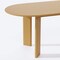 Homeroots 66" Natural Solid Wood Oval Dining Table 712852 - alternate 6