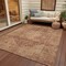 Homeroots 3' X 5' Rust And Beige Medallion Washable Indoor Outdoor Area Rug 616472 - alternate 5