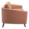 Homeroots 79" Brown Faux Leather Sofa With Black Legs 396463 - alternate 5