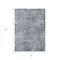 Homeroots 3' X 5' Blue And Taupe Abstract Washable Indoor Outdoor Area Rug 630525 - alternate 3