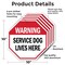 Signmission Warning Service Dog Lives Here, 10 inch X 10 inch, Aluminum Metal Signs, 5PK OC-A-5Pack-10-192 - alternate 5