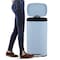Happimess Connor Rectangular 13.2-Gallon Trash Can with Soft-Close Lid and FREE Mini Trash Can, Tide Pool Blue HPM1006H - alternate 4