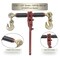 Mytee Products Chain Binder Ratchet Style 5/16 3/8in Gold Chromate Hooks 7,100# WLL w/ Open Body Design CBRS516X-EZ - alternate 1