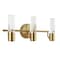 Jonathan Y Bolha 18" 3-Light Minimalist Modern Bubble Acrylic/Iron Integrated LED Vanity Light, Brass Gold JYL7224B - alternate 7