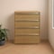 Homeroots 32" Natural Solid Wood Four Drawer Dresser 555429 - alternate 8
