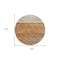 Homeroots 8' Terra Cotta Beige And Ivory Round Striped Washable Indoor Outdoor Area Rug 599384 - alternate 4
