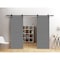 Vdomdoors Slab Door Panel 36 x 96 inches / Mela 7001 Painted Grey / Modern Finished Doors / Pocket Closet Sli MELA7001S-SIF-3696 - alternate 1