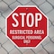 Signmission Stop Restricted Area Surgical Perso, 6 inch X 6 inch, Plastic Sign, 2PK OC-P-2PACK-6-181 - alternate 5